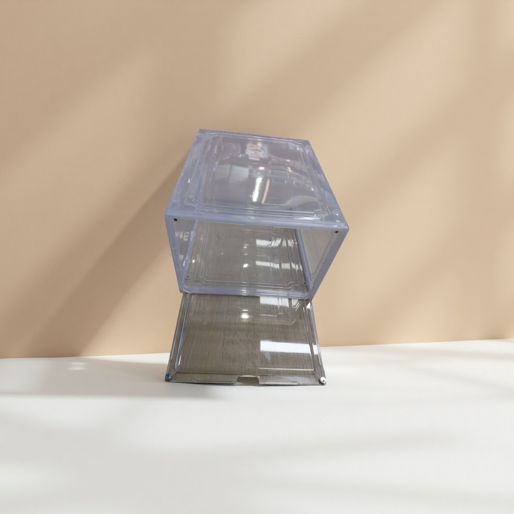 PP home goods folding shoe box storage plastic shoe box storage box camping storage box details Picture