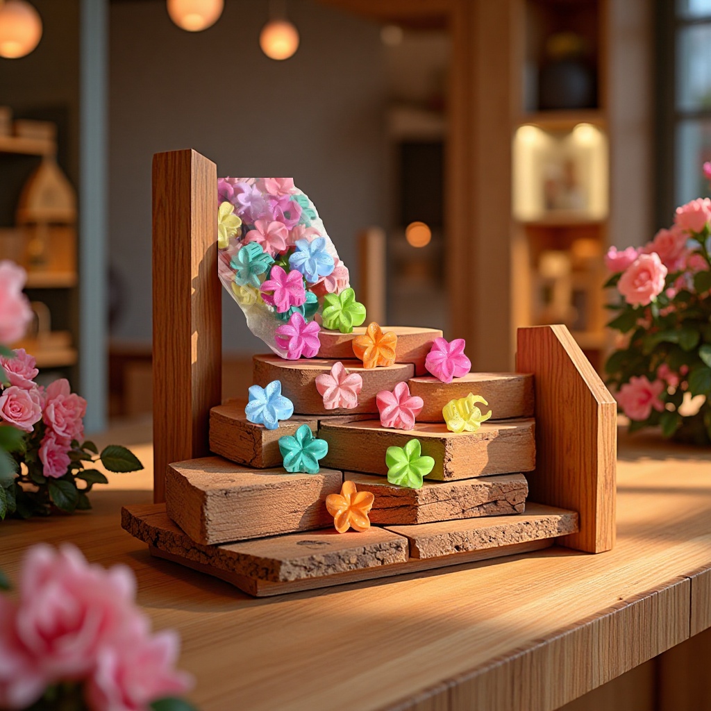 跨境爆款热卖带葱粉小爪夹产品图