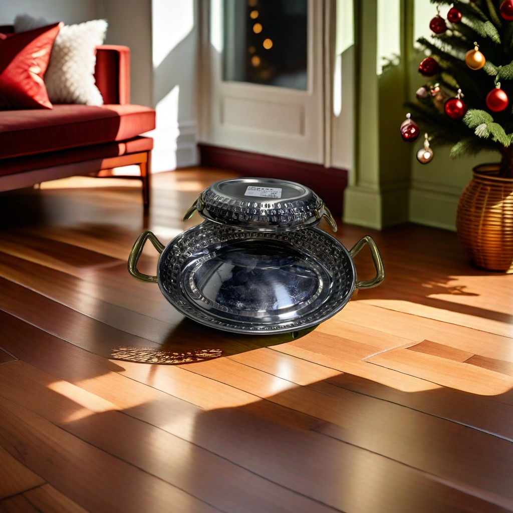 14cm - 24cm hammered stainless steel oval plate, snack plate, French fries plate, vegetable plate