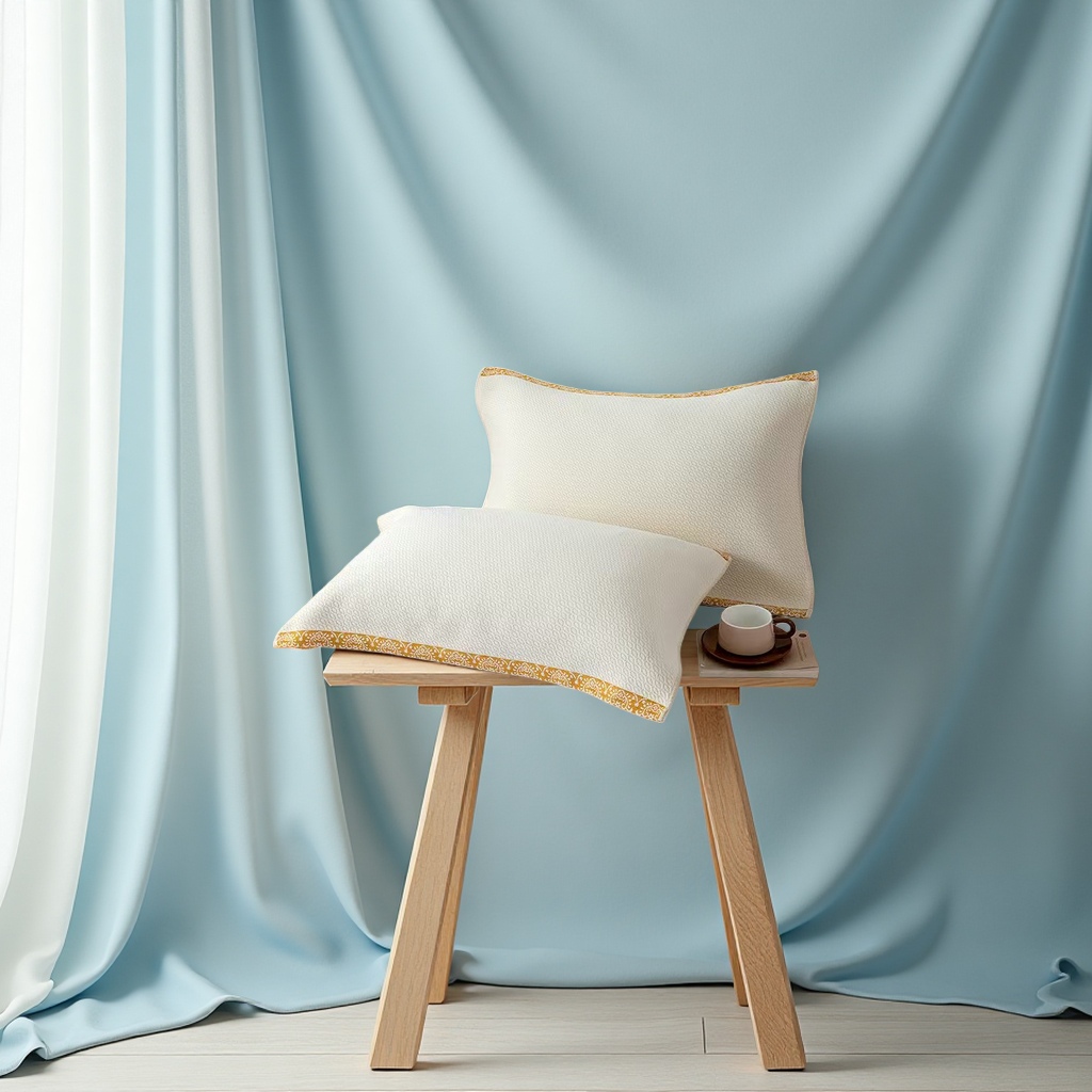 The pure cotton gauze pillowcase is breathable, soft, comfortable and washable for home use Specification image