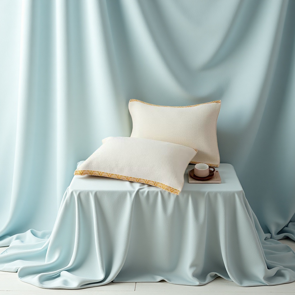 The pure cotton gauze pillowcase is breathable, soft, comfortable and washable for home use details Picture