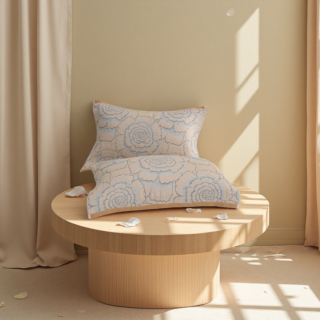 Thickened pure cotton gauze breathable pillowcase, sweat-absorbent, soft and comfortable for home use Specification image