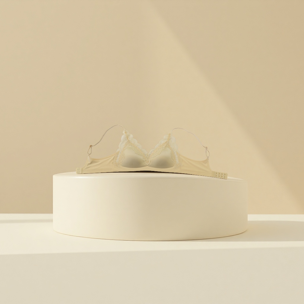 French satin lace women's bra is breathable, comfortable, soft and supports with a thick cup shape