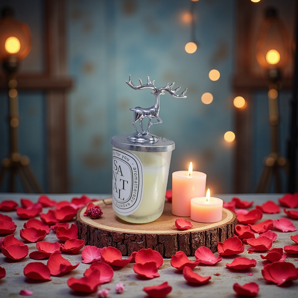 French scented candle gift box, creative handcrafted fragrance, high-end girls' gift, niche scented Christmas souvenir details Picture