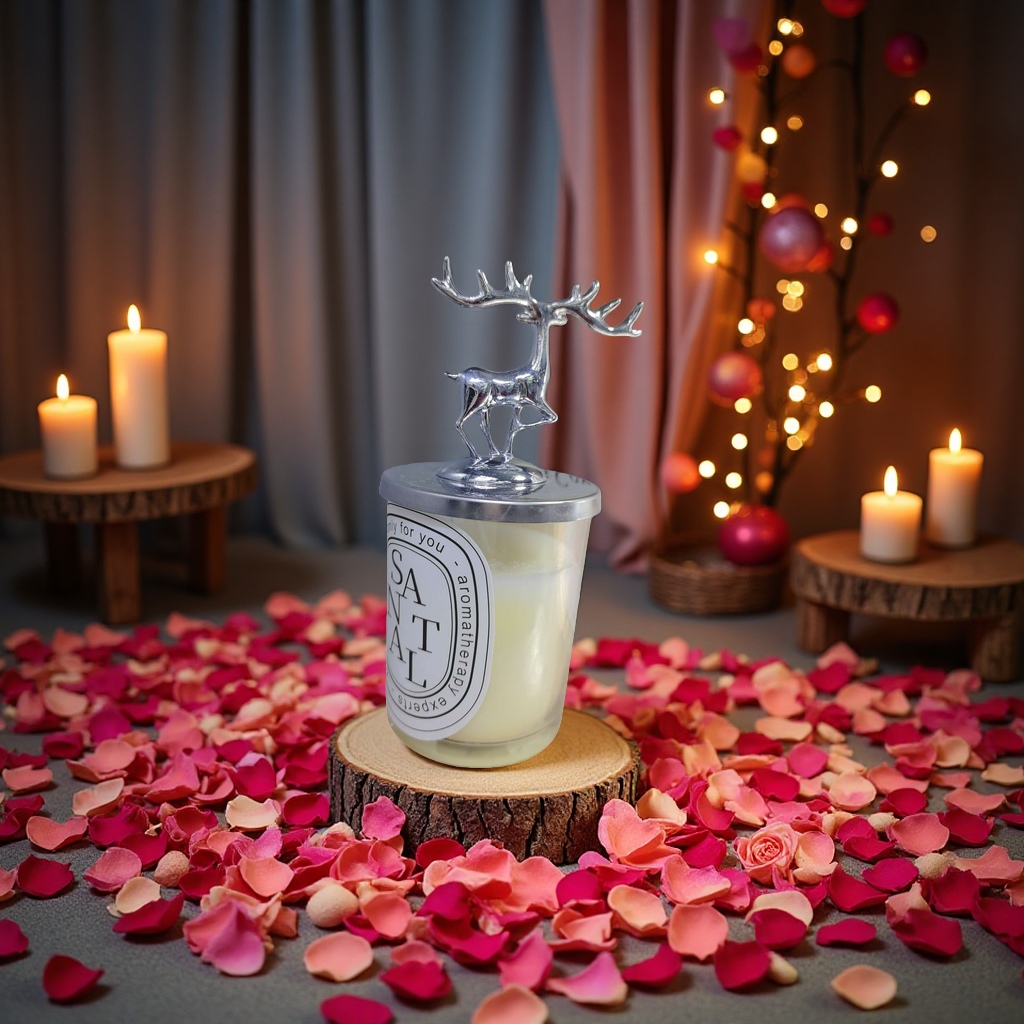 French scented candle gift box, creative handcrafted fragrance, high-end girls' gift, niche scented Christmas souvenir Application Scenario