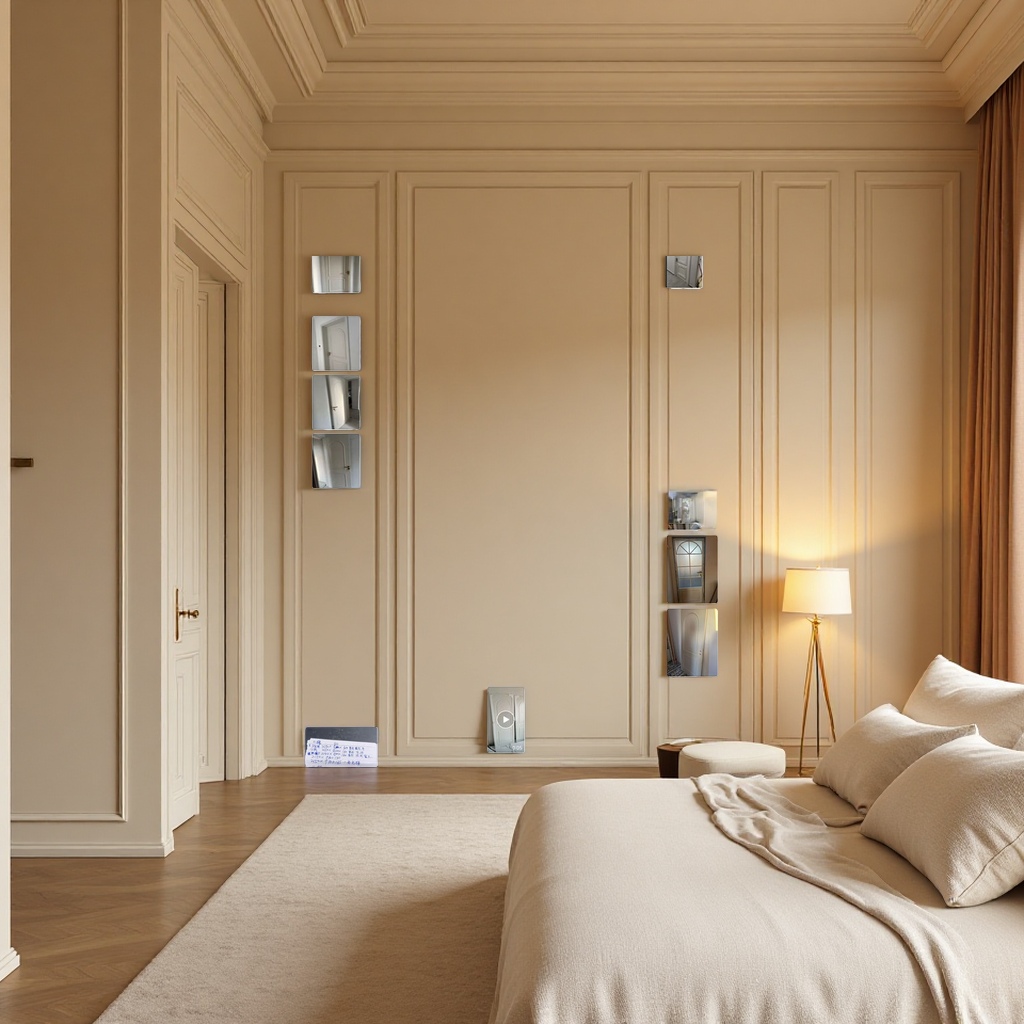 Mofan high-end white French lacquered bedroom door complete set installation, home door, interior complete set of cream wood door Specification image