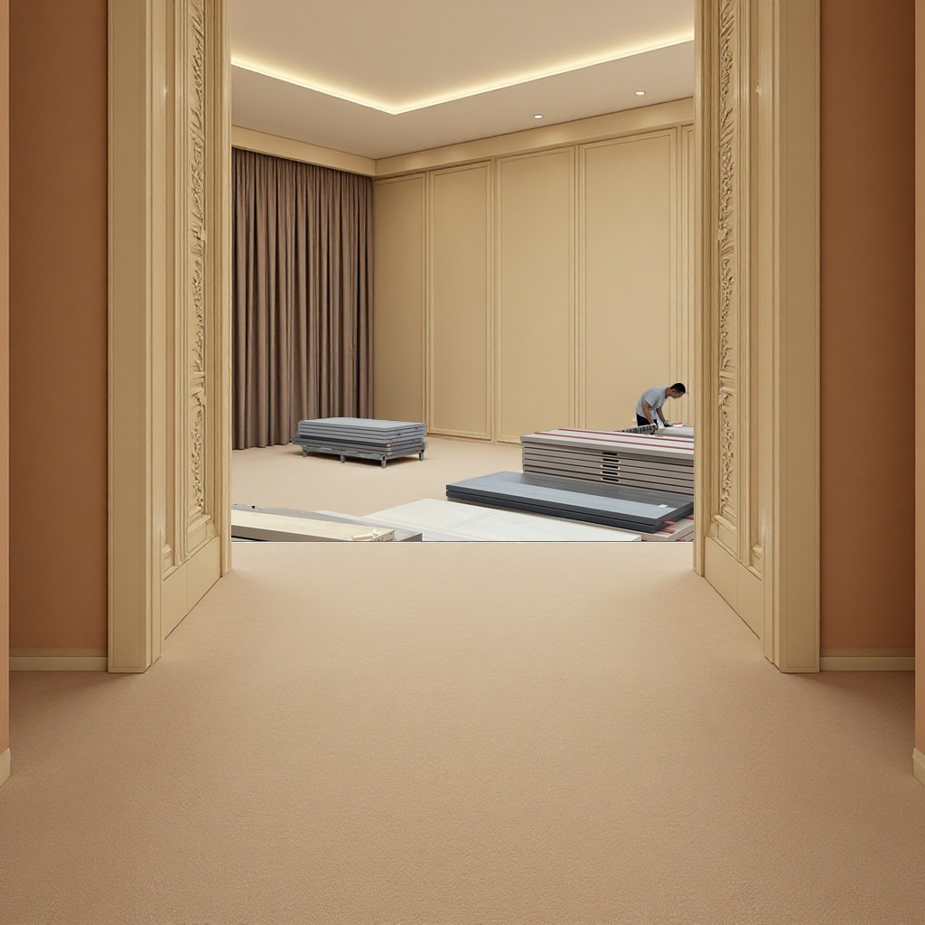 Mofan high-end white French lacquered bedroom door complete set installation, home door, interior complete set of cream wood door Application Scenario