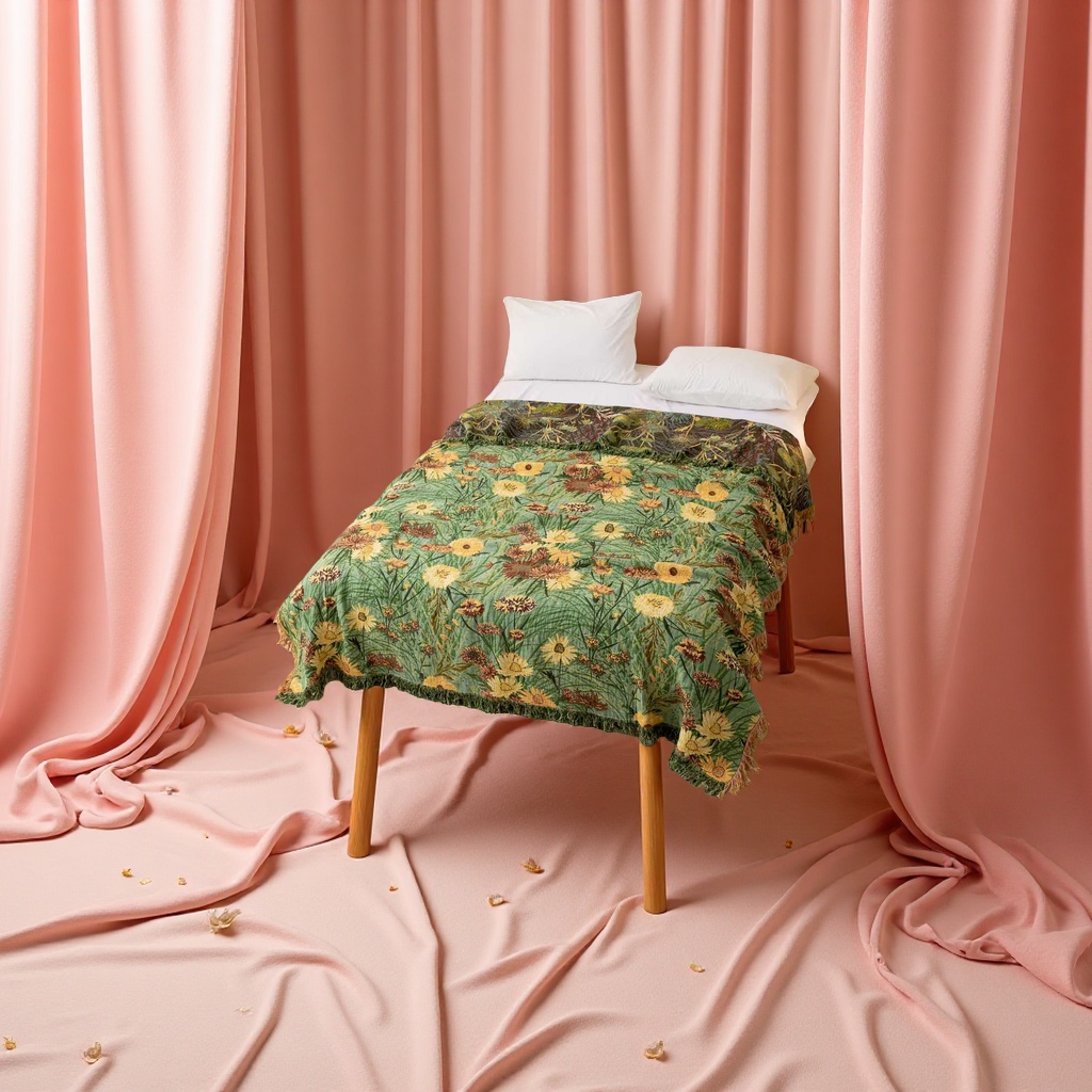 Silk home textile pure cotton four-piece set household bedding is comfortable, breathable, soft and skin-friendly Specification image