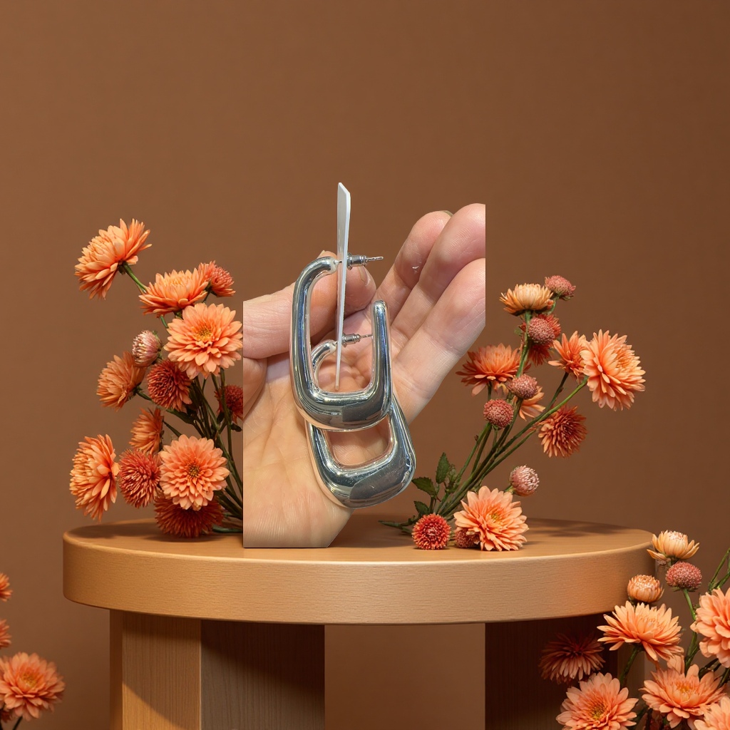 儿童耳饰实物图