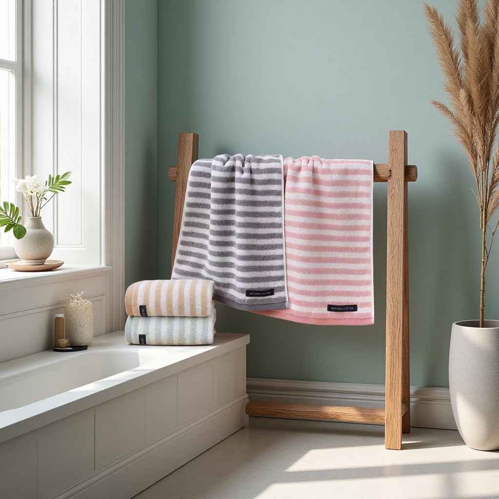 Pure cotton thickened towel for home use, soft, absorbent and with large capacity