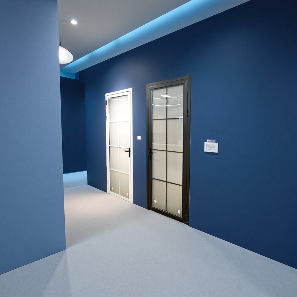 In-stock narrow bathroom doors, indoor household doors, bathroom and washroom glass doors, simple household swing doors