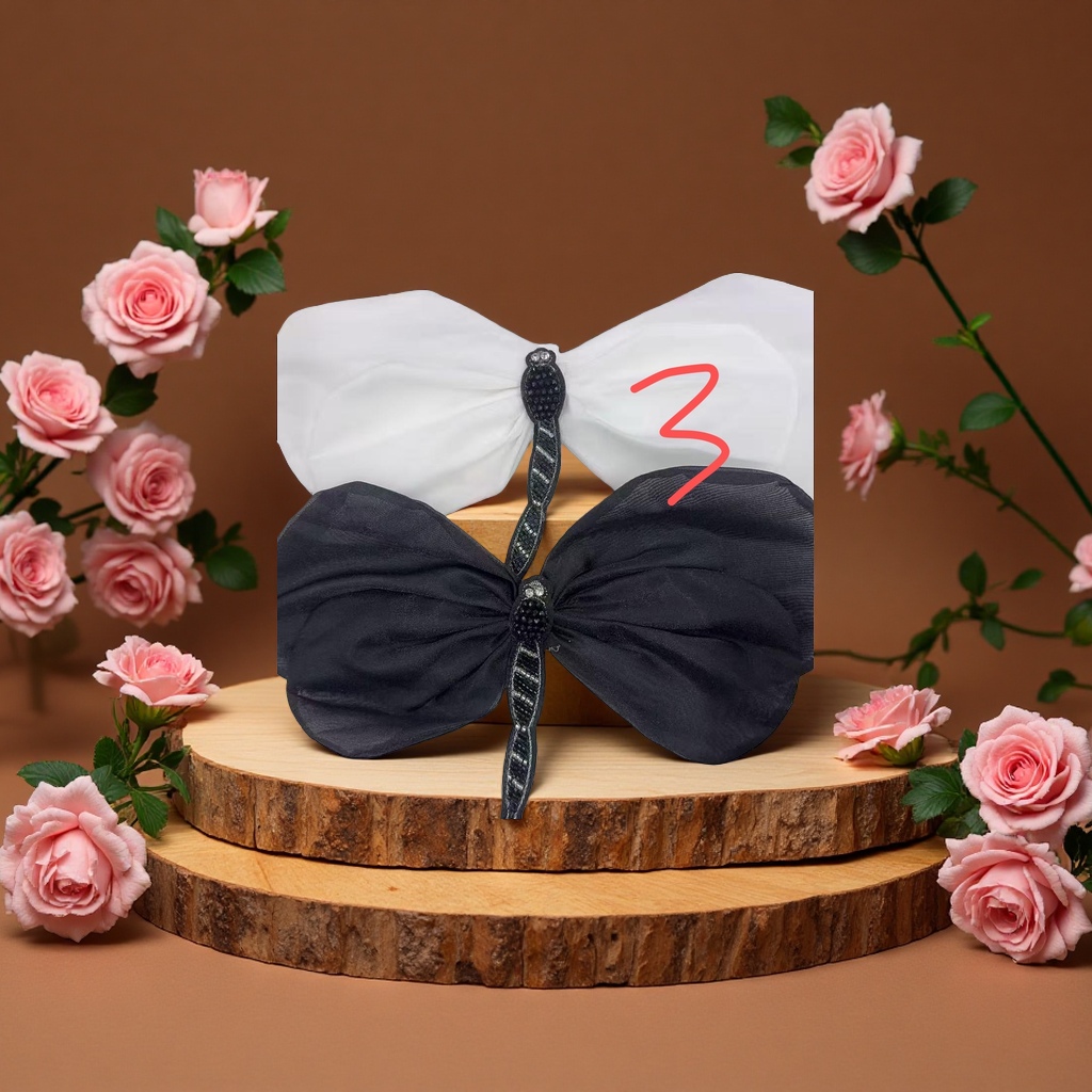A flower bow tie as an accessory for clothing