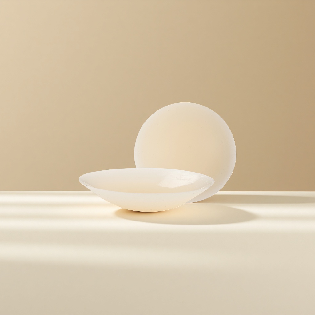 Thin breast patch, anti-protrusion and anti-glare invisible chest patch, self-adhesive silicone chest patch without glue Specification image