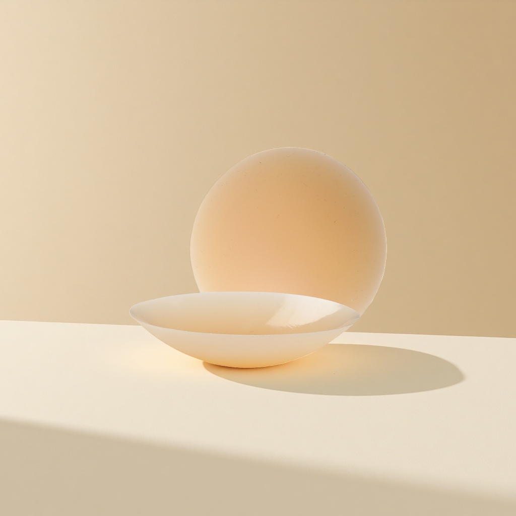 Thin breast patch, anti-protrusion and anti-glare invisible chest patch, self-adhesive silicone chest patch without glue Item Picture