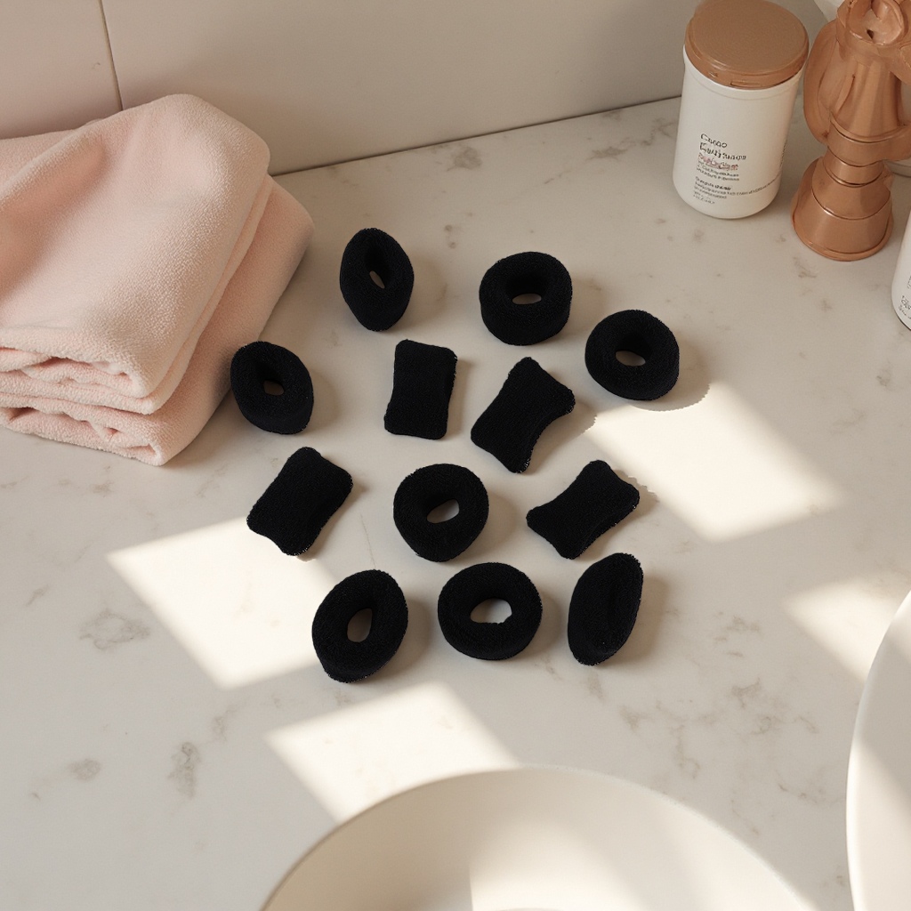 High-elasticity hair ties for foreign trade, large thickened towel loops, hair accessories, hair ties, and hair rubber bands details Picture
