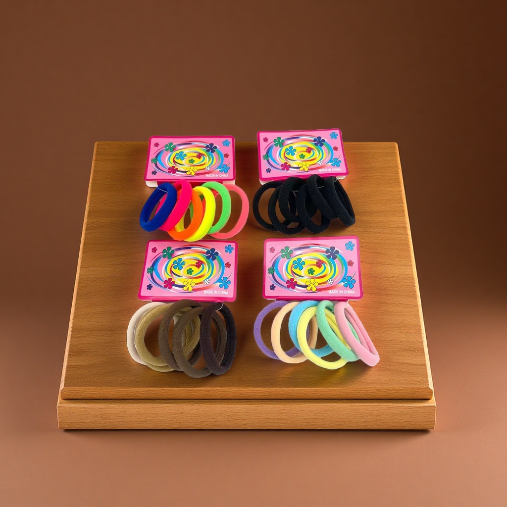 5cm towel loop clip head, foreign trade hair band letter buckle hair rope, seamless high-elasticity rubber band hair rope, 72 pieces