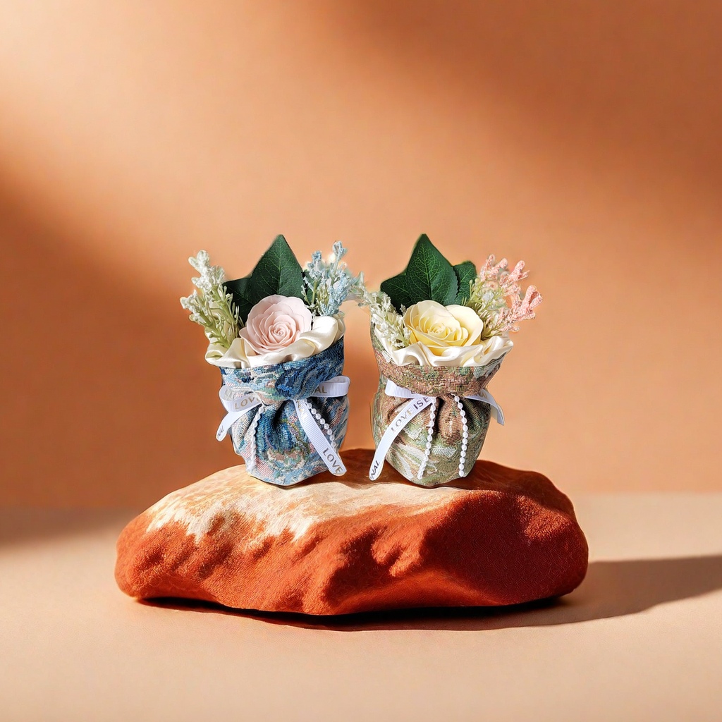 工艺品花盛家居香包婚礼伴手礼香氛花束香囊纯植物除臭去异味香袋批发 细节图