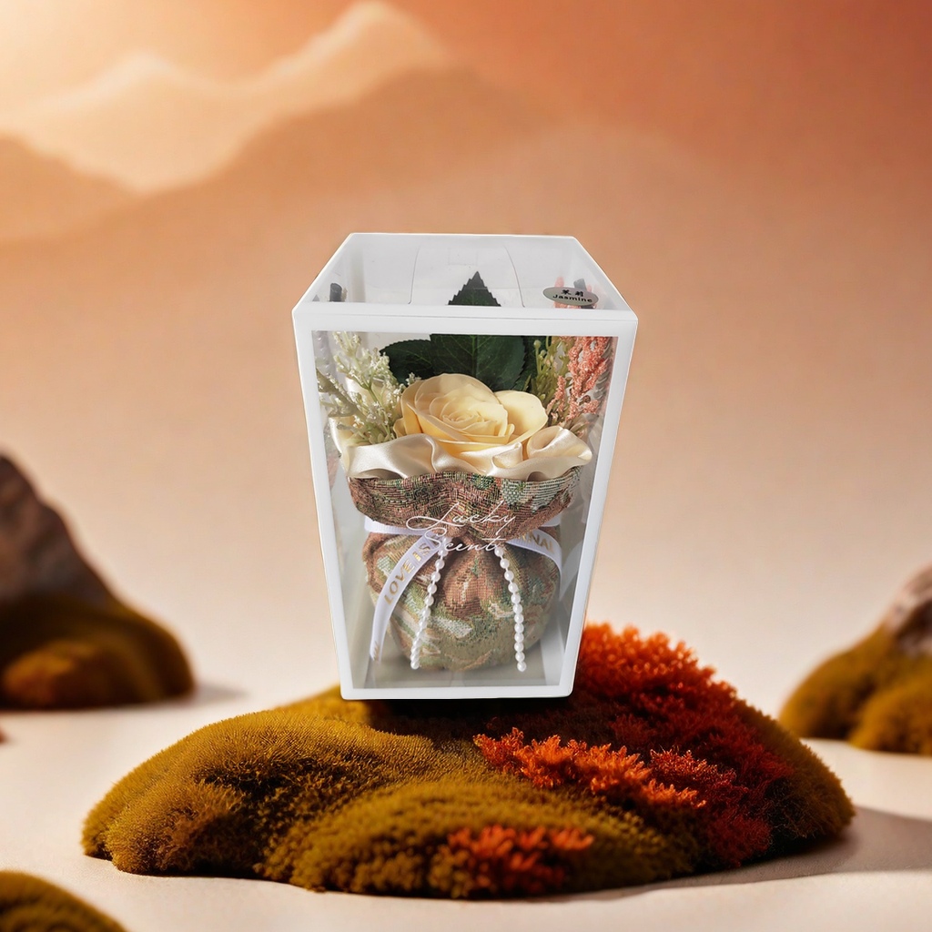 工艺品花盛家居香包婚礼伴手礼香氛花束香囊纯植物除臭去异味香袋批发 白底实物图