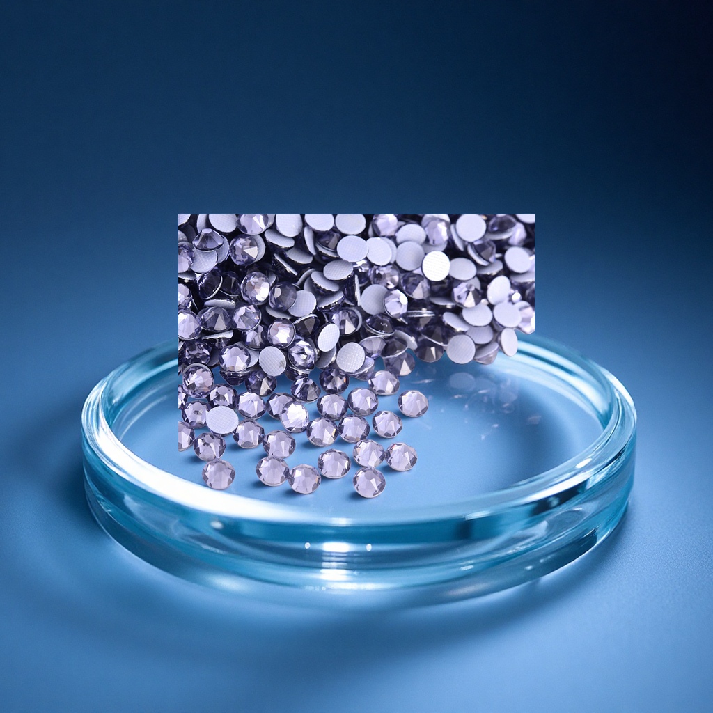 Wholesale of high-quality cross-border eight or eight small imitation Chinese flat-bottomed diamond, glass and crystal diamond diy nail art accessories Specification image