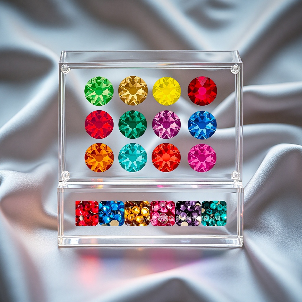 "Imitation Chinese eight small small base Austrian hot diamond white ab water diamond nail art accessories Premium.