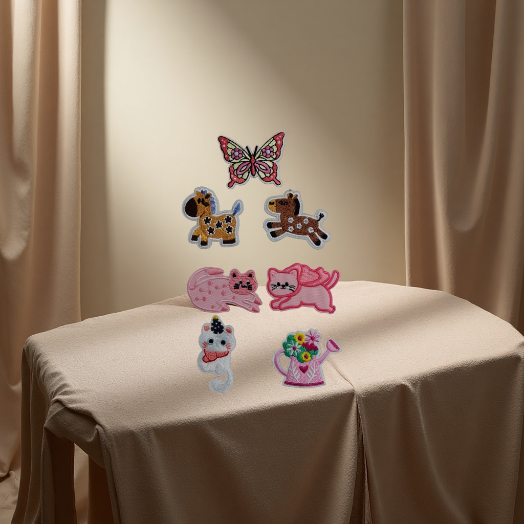 Embroidery cloth stickers, 10 pieces of embroidery patch stickers, handcrafted decorative stickers Application Scenario