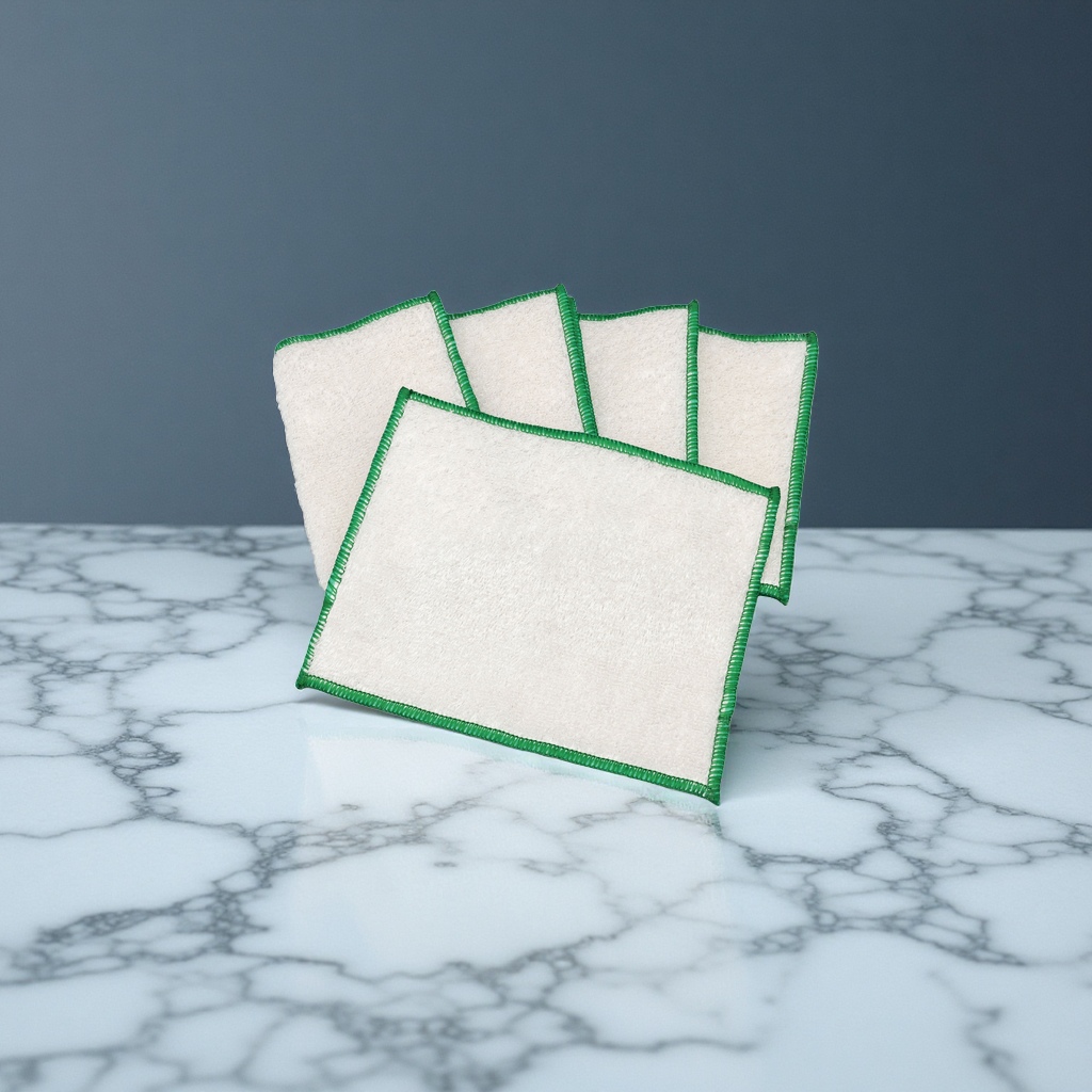 Tanghe 10A antibacterial grade bamboo fiber dishcloth is not easy to stick to oil and absorb water. It can be used with a kitchen scouring pad details Picture