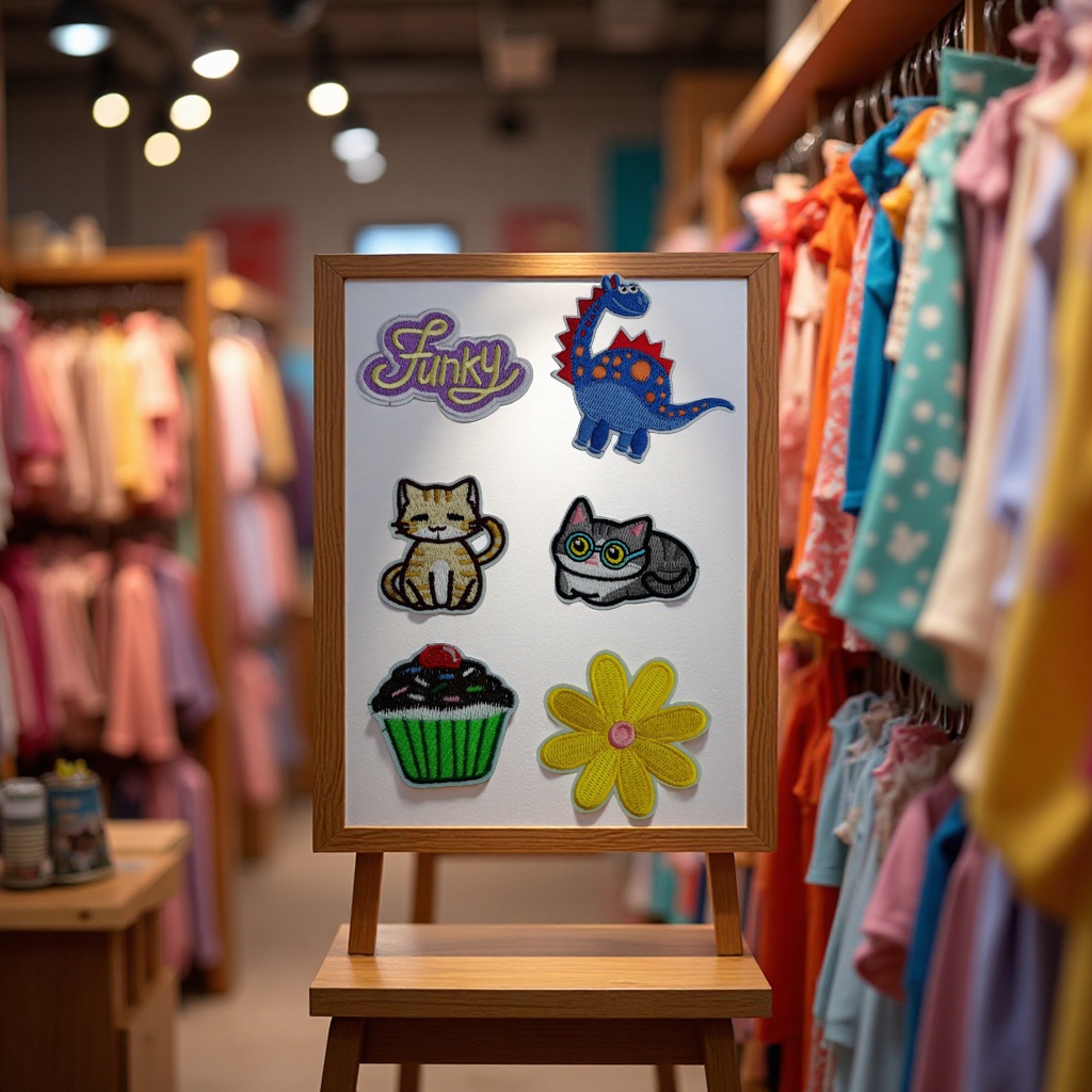 Embroidery cloth stickers, 10 pieces of embroidery patch stickers, handcrafted decorative stickers, 143929315 Application Scenario