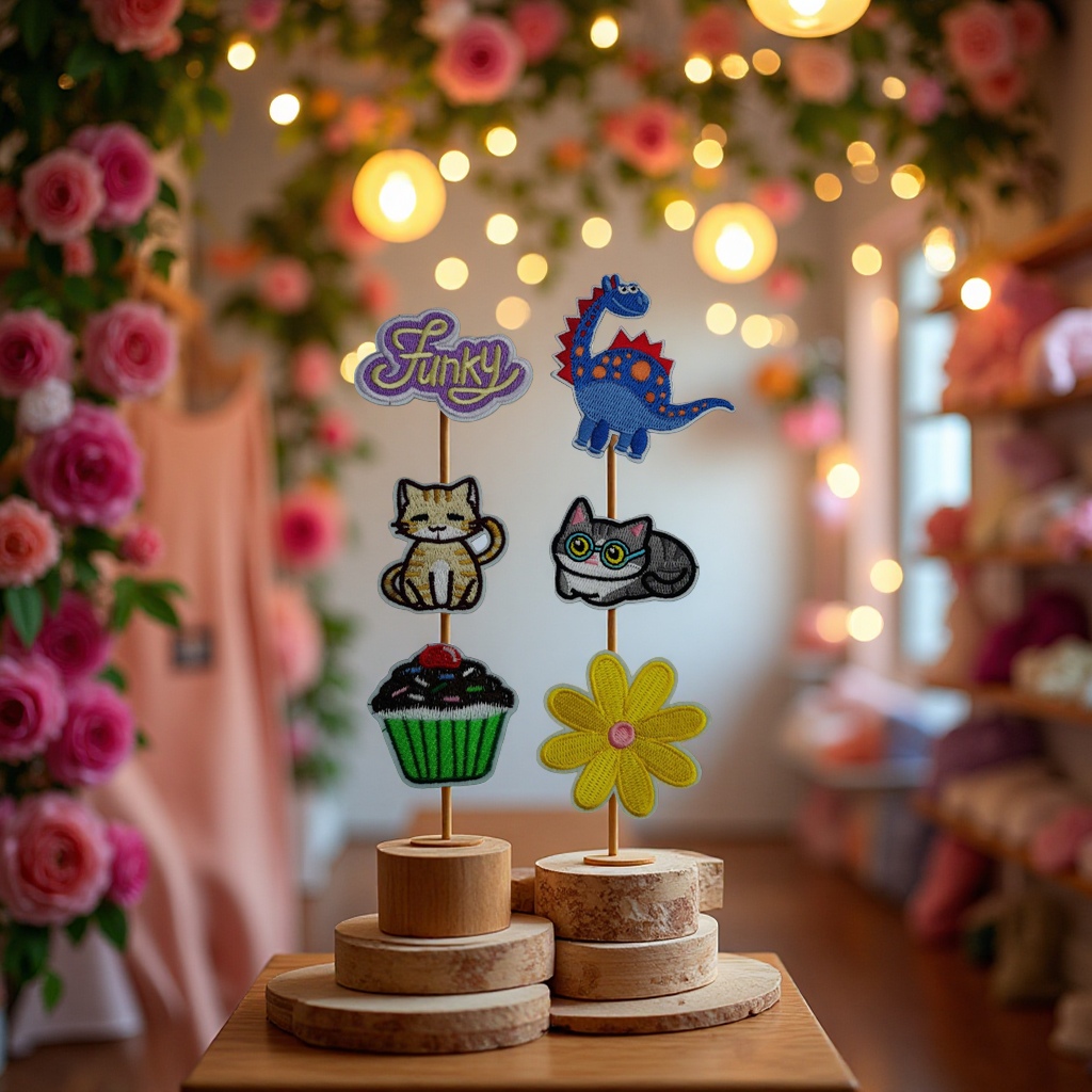 Embroidery cloth stickers, 10 pieces of embroidery patch stickers, handcrafted decorative stickers, 143929315 details Picture