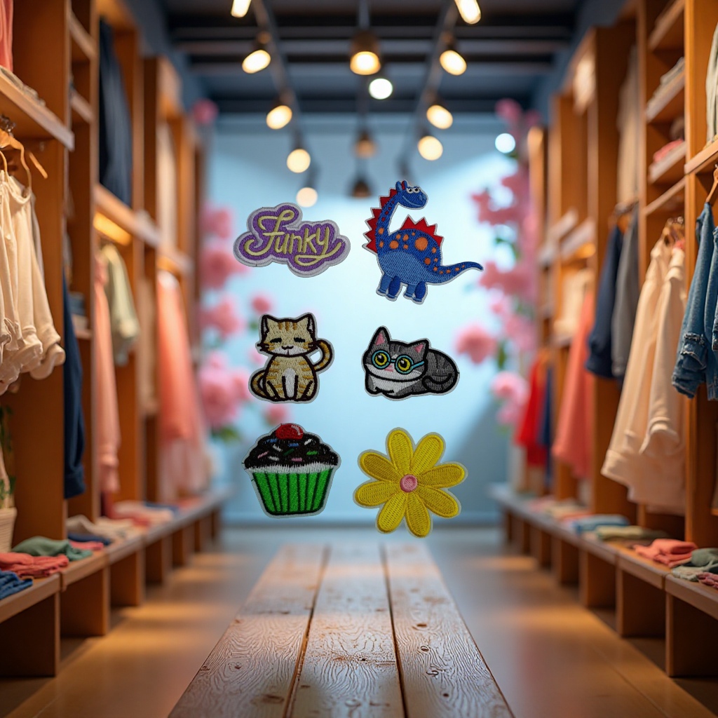 Embroidery cloth stickers, 10 pieces of embroidery patch stickers, handcrafted decorative stickers, 143929315 Specification image