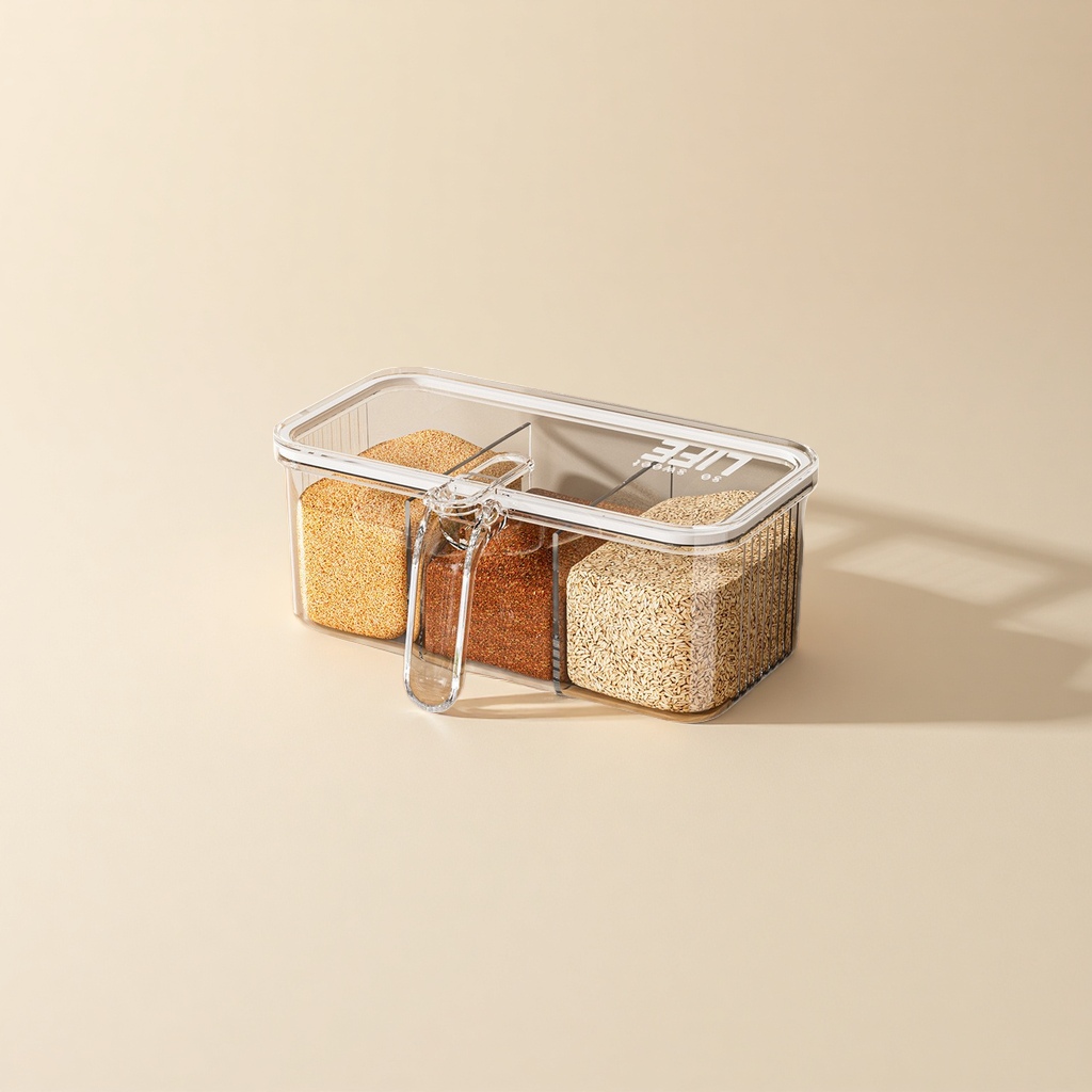 Plastic seasoning jars, salt shakers, plastic seasoning packaging jars, kitchenware, moisture-proof, fresh-keeping and sealed design details Picture