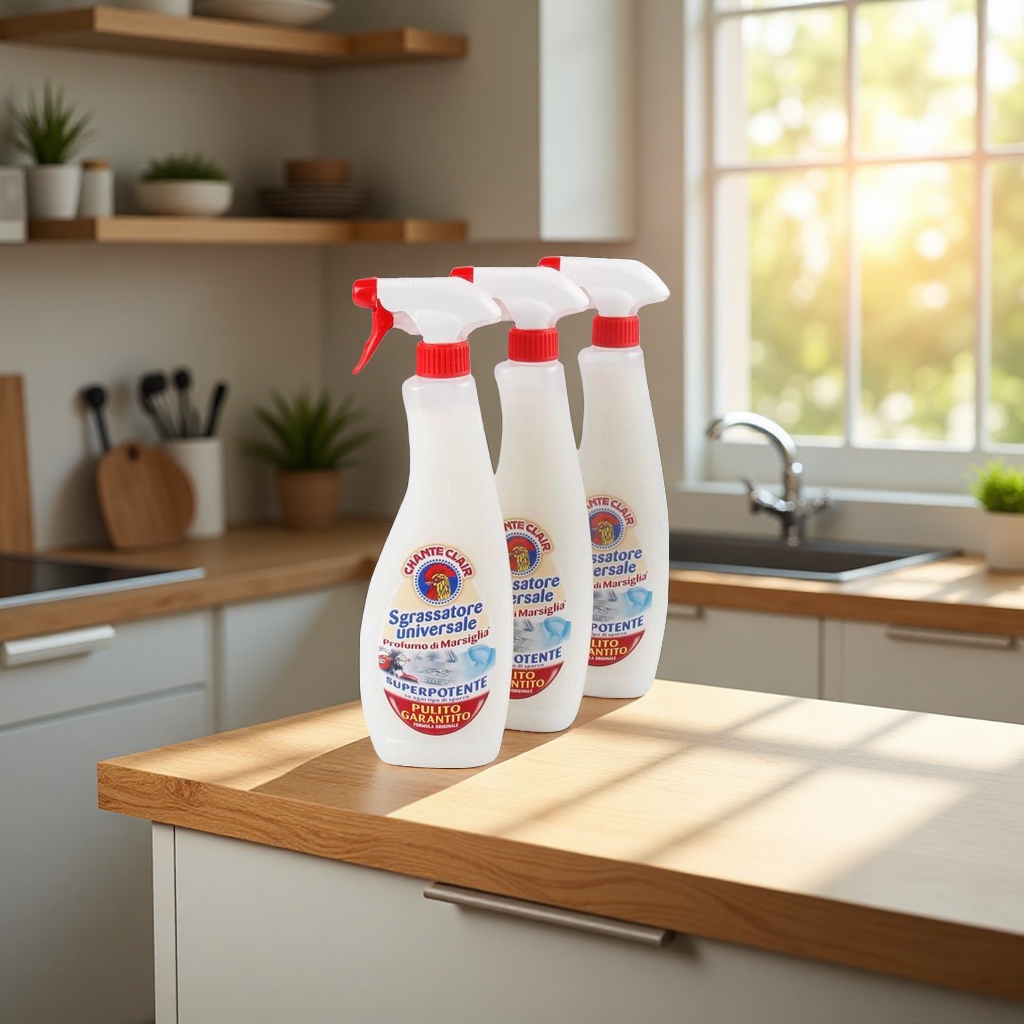Kitchen cleaner, powerful oil stain remover, efficient cleaning and odor removal, household cleaner Application Scenario