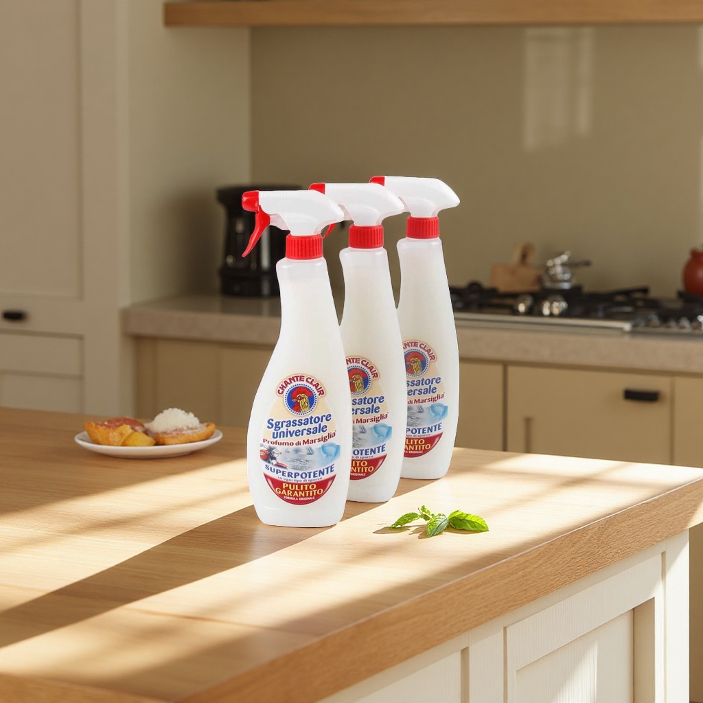 Kitchen cleaner, powerful oil stain remover, efficient cleaning and odor removal, household cleaner