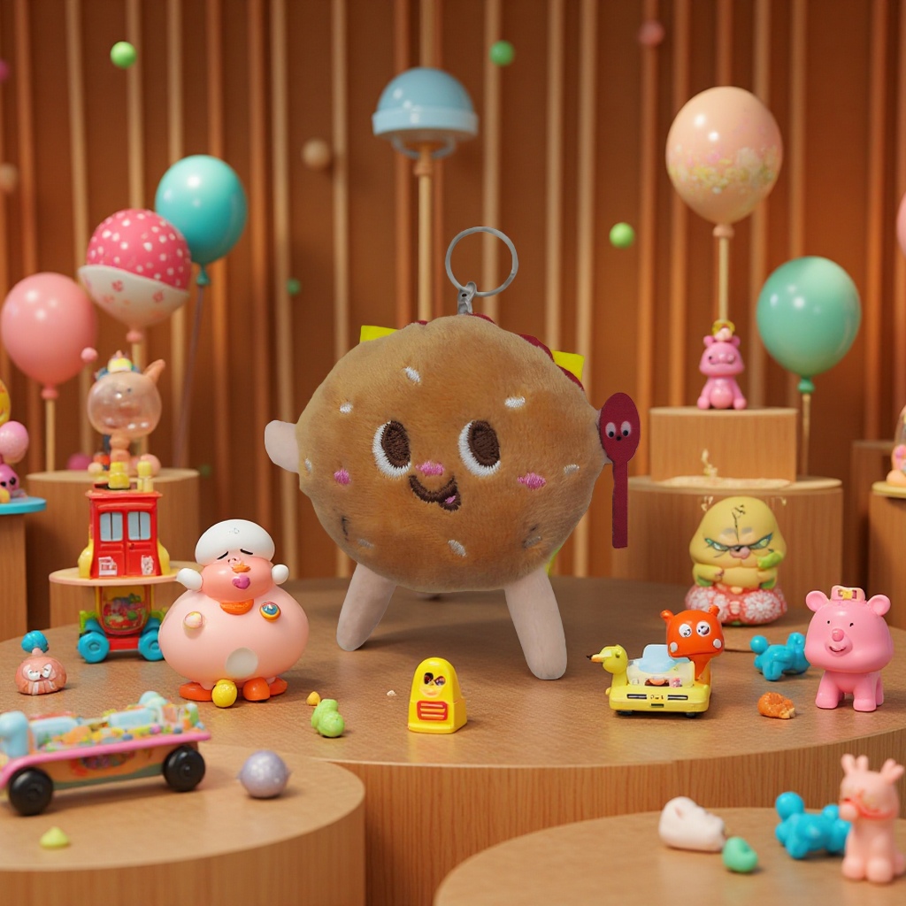 汉堡毛绒挂件钥匙扣公仔挂件