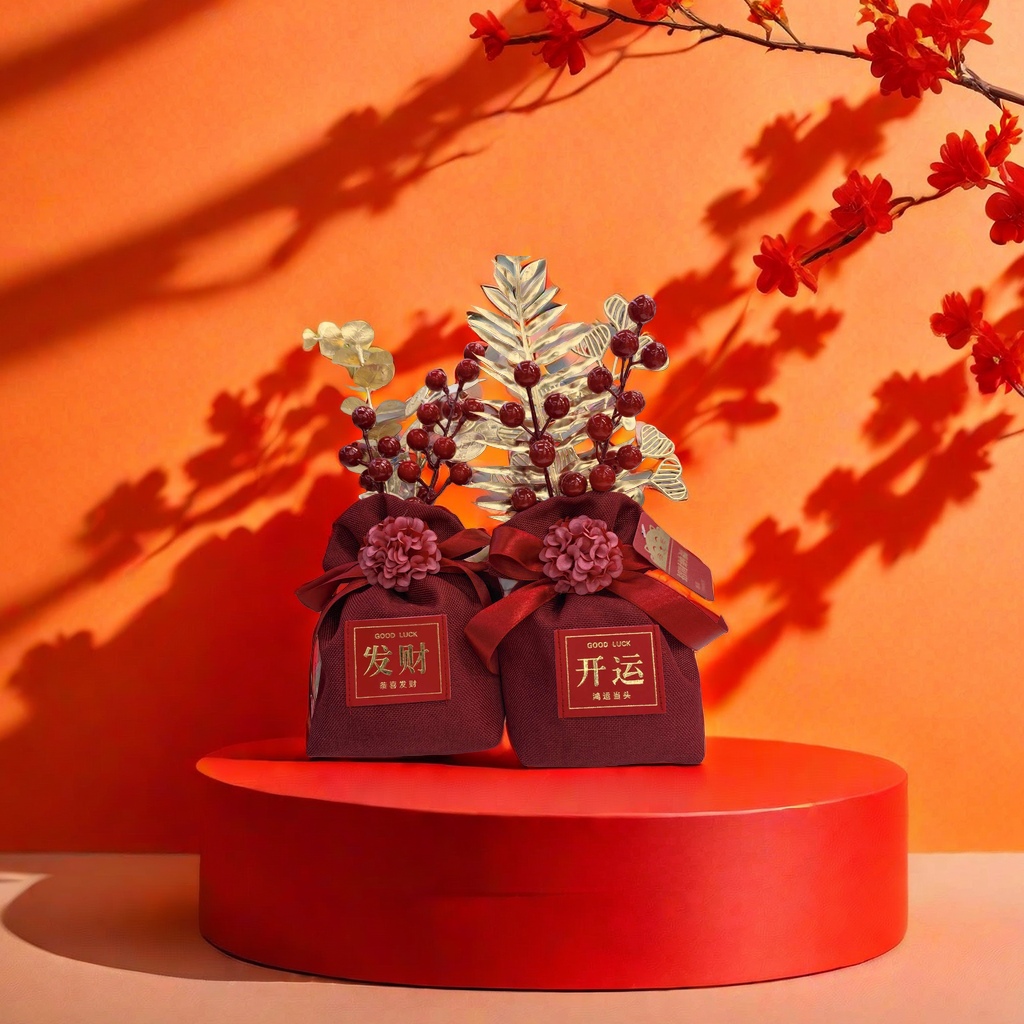 发财好运布艺香包