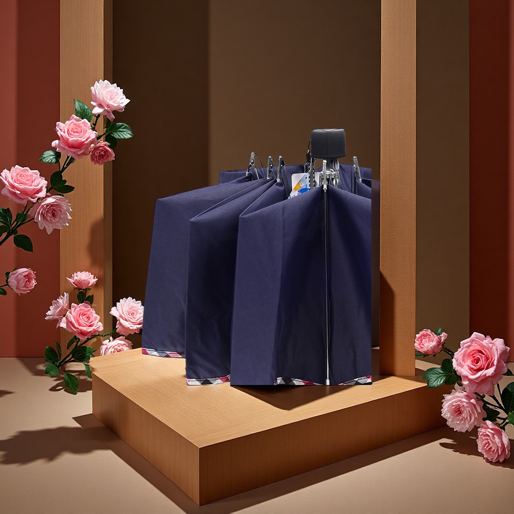 天堂伞3311E碰64公分三折伞10k包边防风耐用产品图