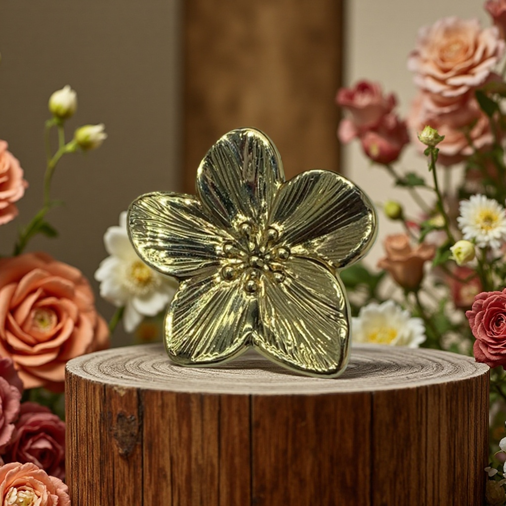 خاتم زواج الورود الذهبي Specification image