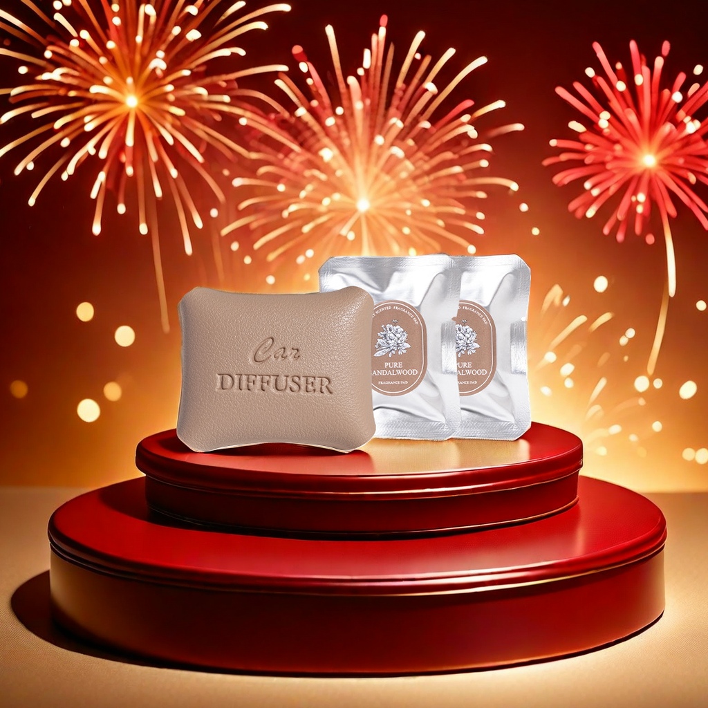 厂家直供仿小羊皮汽车车载盒出风口高级感替换香膏空调出风口香薰 产品图