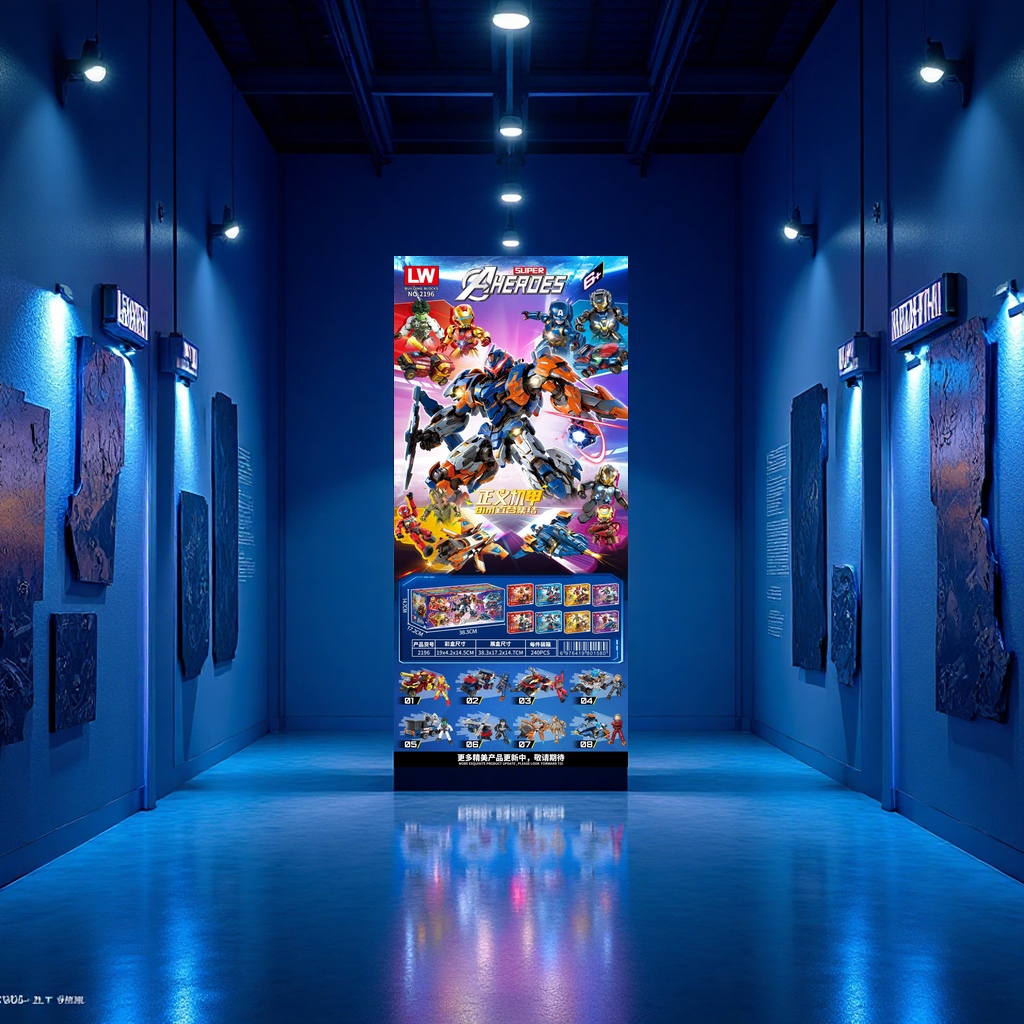 正义机甲拼装积木细节图