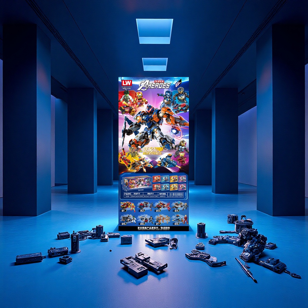 正义机甲拼装积木产品图