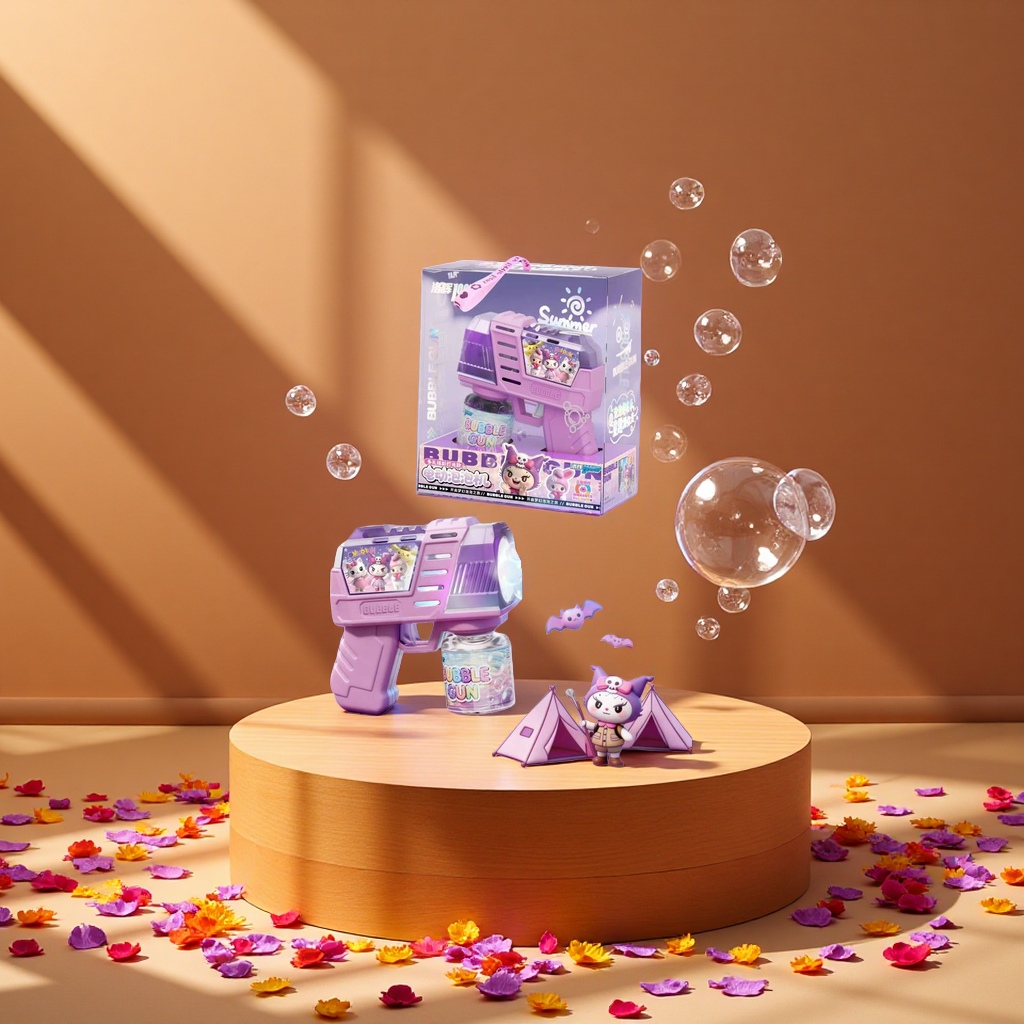 Bubble machine, children's summer cartoon bubble water, bubble machine bubble water details Picture