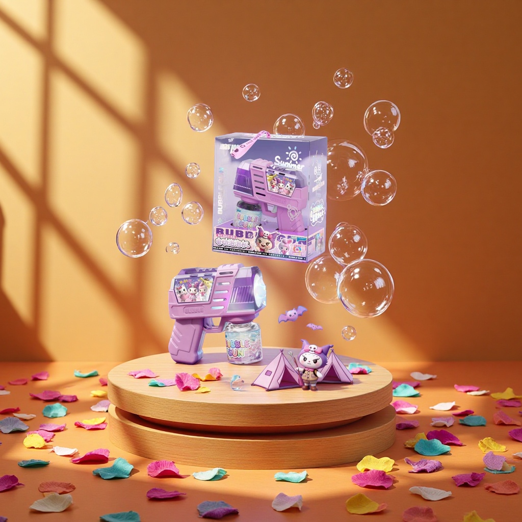 Bubble machine, children's summer cartoon bubble water, bubble machine bubble water Specification image