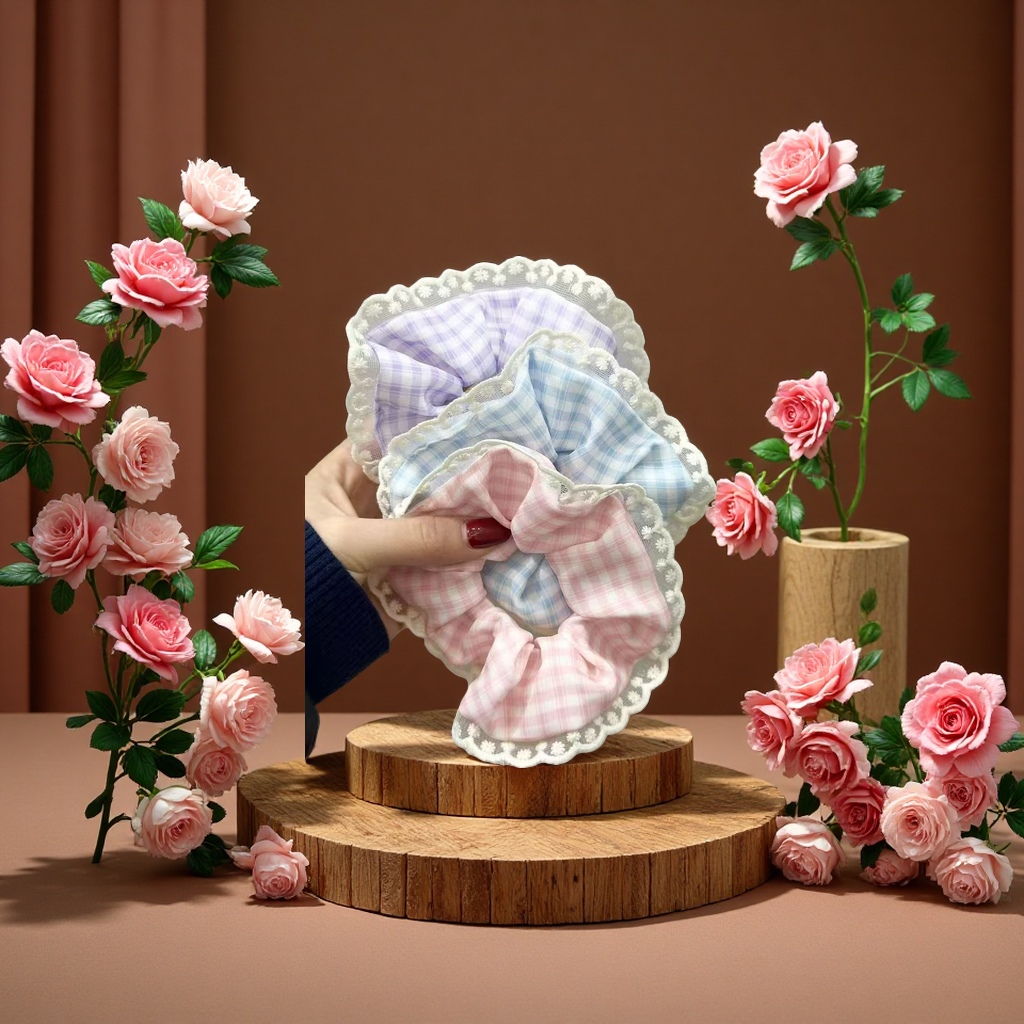 大肠发圈韩国头绳发光发圈女时尚发饰潮流装饰