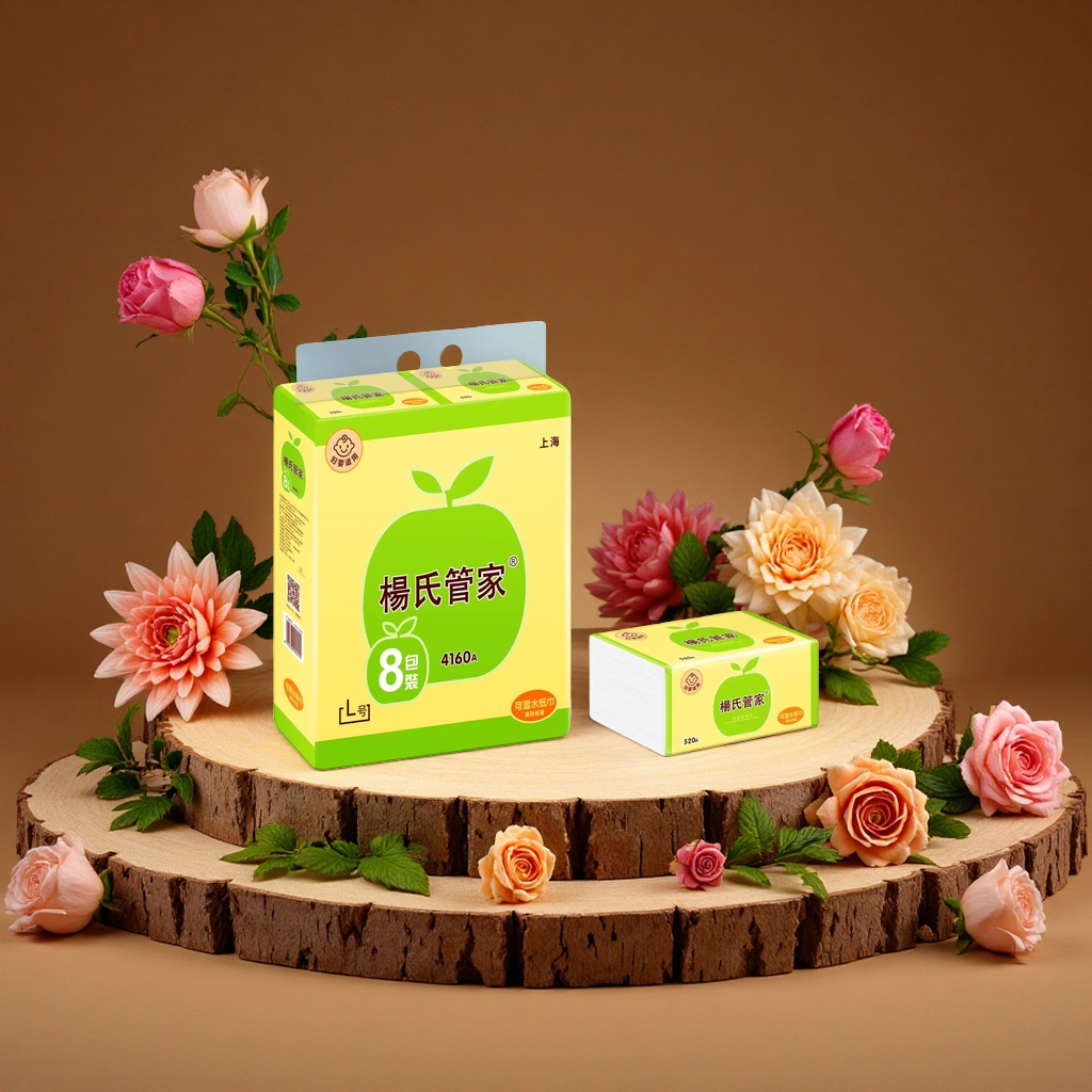 Flexible and absorbent tissue paper, large household package, economical and practical details Picture