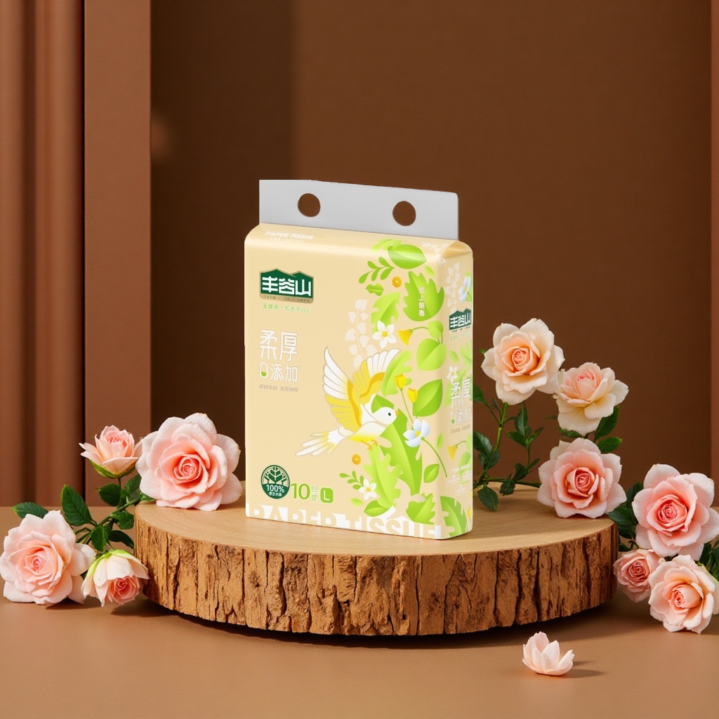 Thick and large rolls of tissue paper for home use, soft and comfortable, 180 sheets for family use details Picture