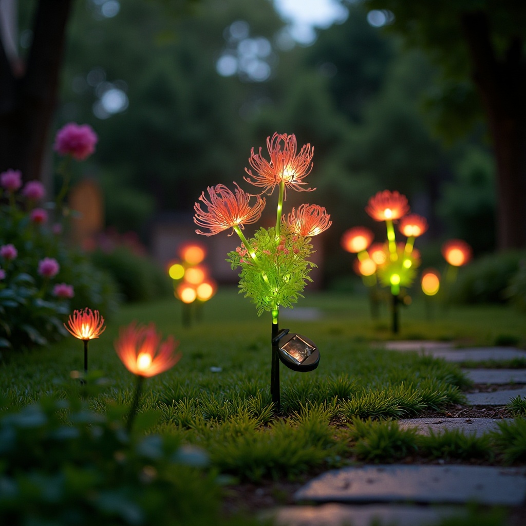 Solar-powered ground socket lights, outdoor garden decorative lights, waterproof and energy-saving lighting fixtures Specification image