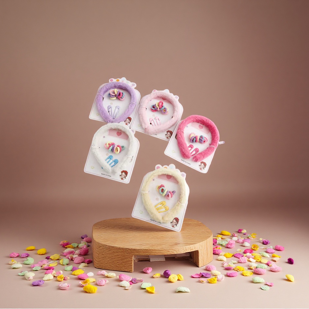 Maomao Headband set, cute cartoon hair accessory for children, little princess headwear for girls details Picture