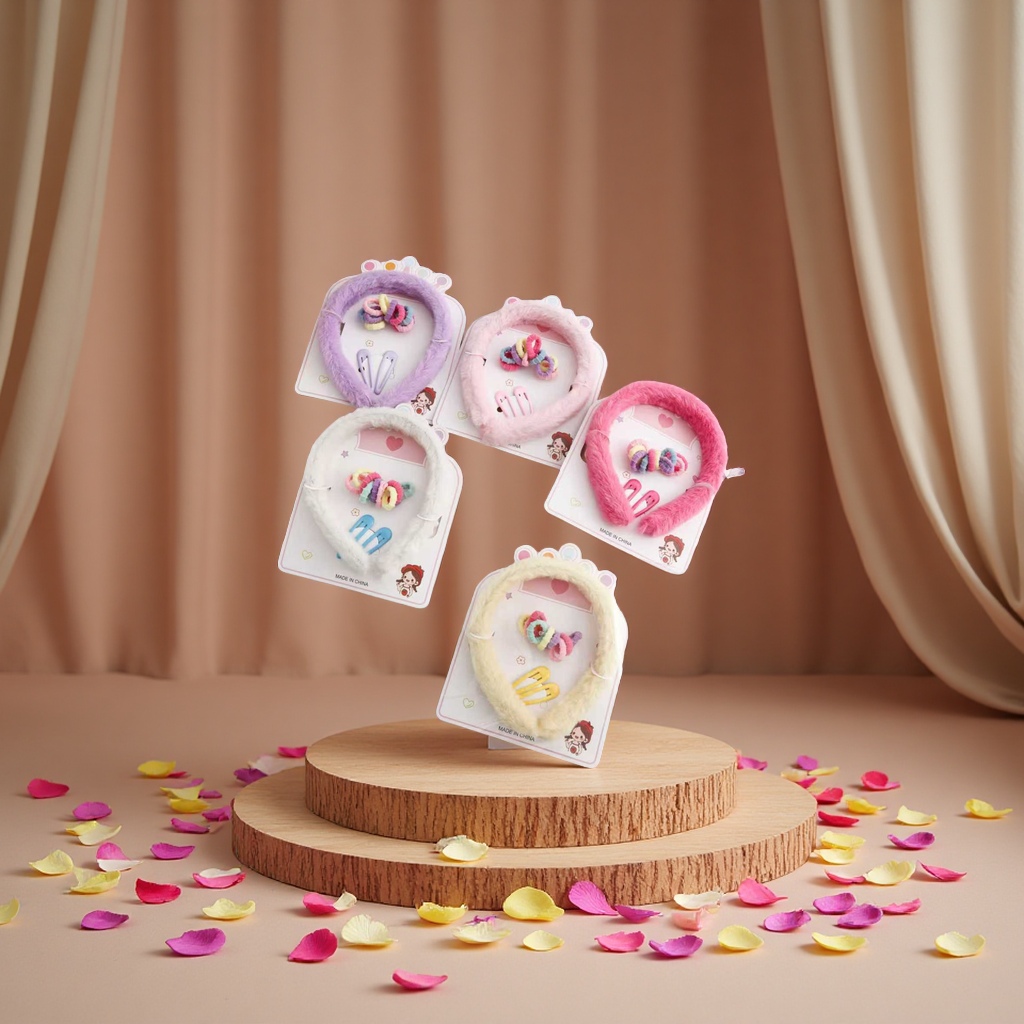 Maomao Headband set, cute cartoon hair accessory for children, little princess headwear for girls Application Scenario