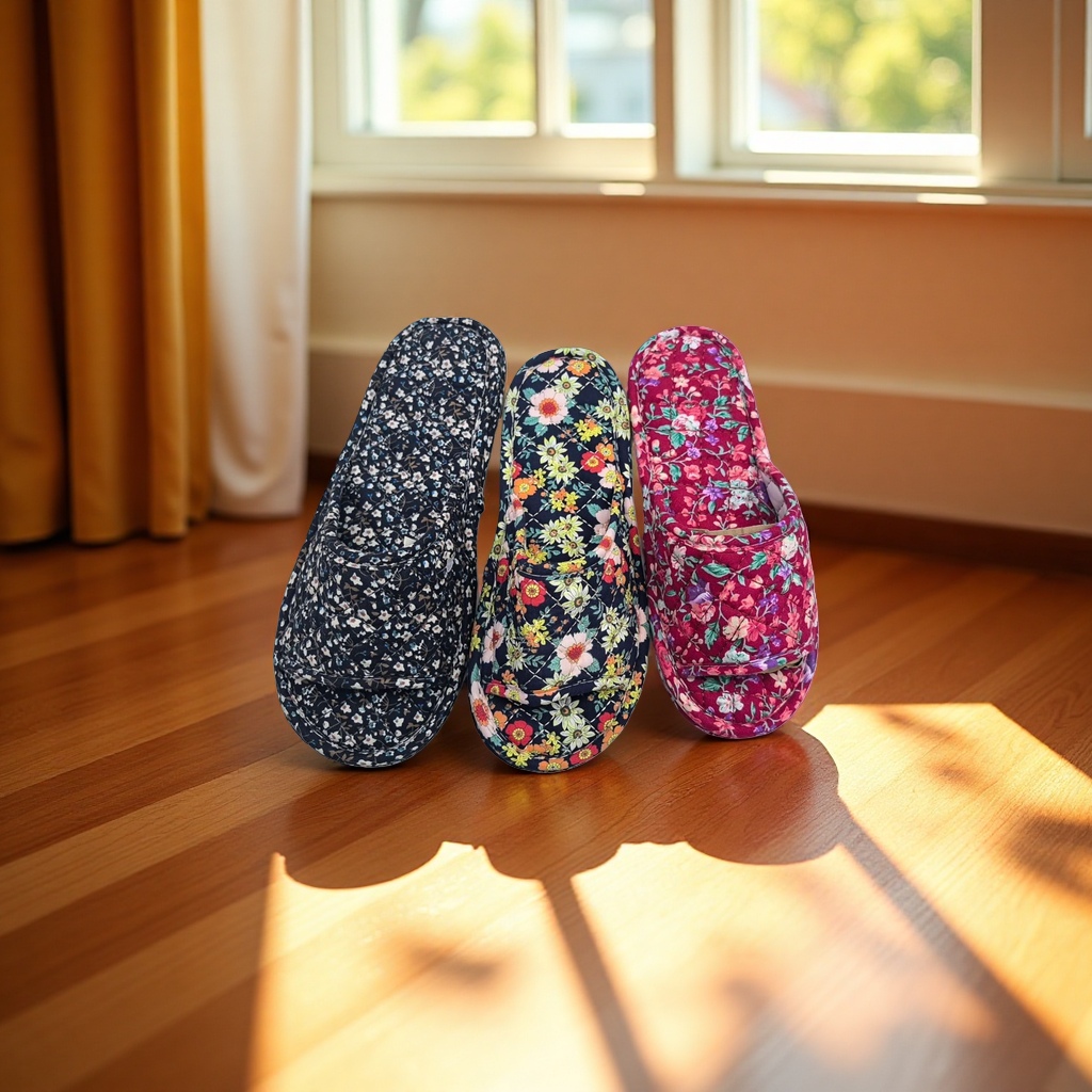 Cotton soft-soled slippers are comfortable and anti-slip indoor home slippers details Picture