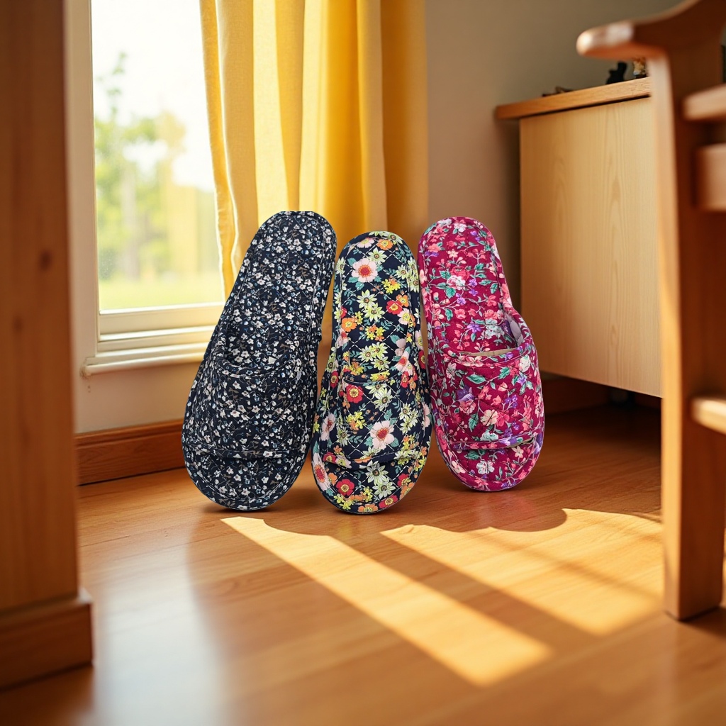 Cotton soft-soled slippers are comfortable and anti-slip indoor home slippers Specification image