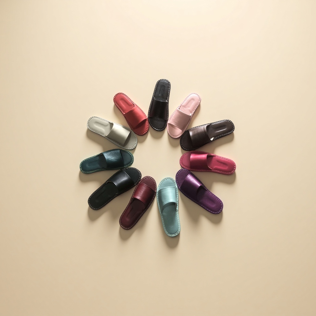 Leather open-top summer flip-flops are breathable, comfortable and anti-slip, suitable for both men and women Application Scenario